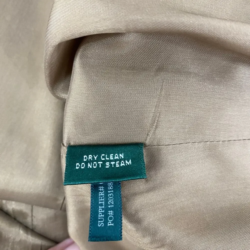 Lauren Ralph Lauren Cocktail Evening Dress Gold Metallic Sleeveless Sz 10 - Picture 6 of 6